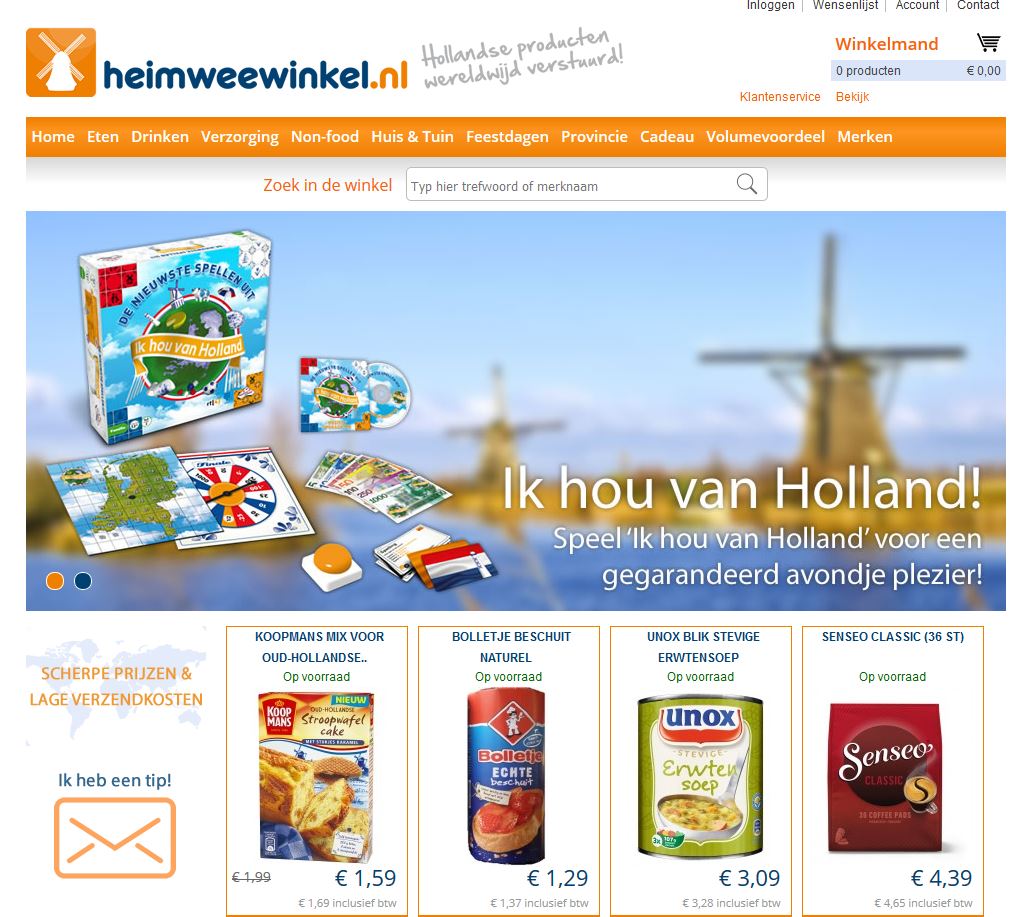 Digitaal Waden vriendelijke groet Nederlandse producten online bestellen? - Emigreren uit Nederland